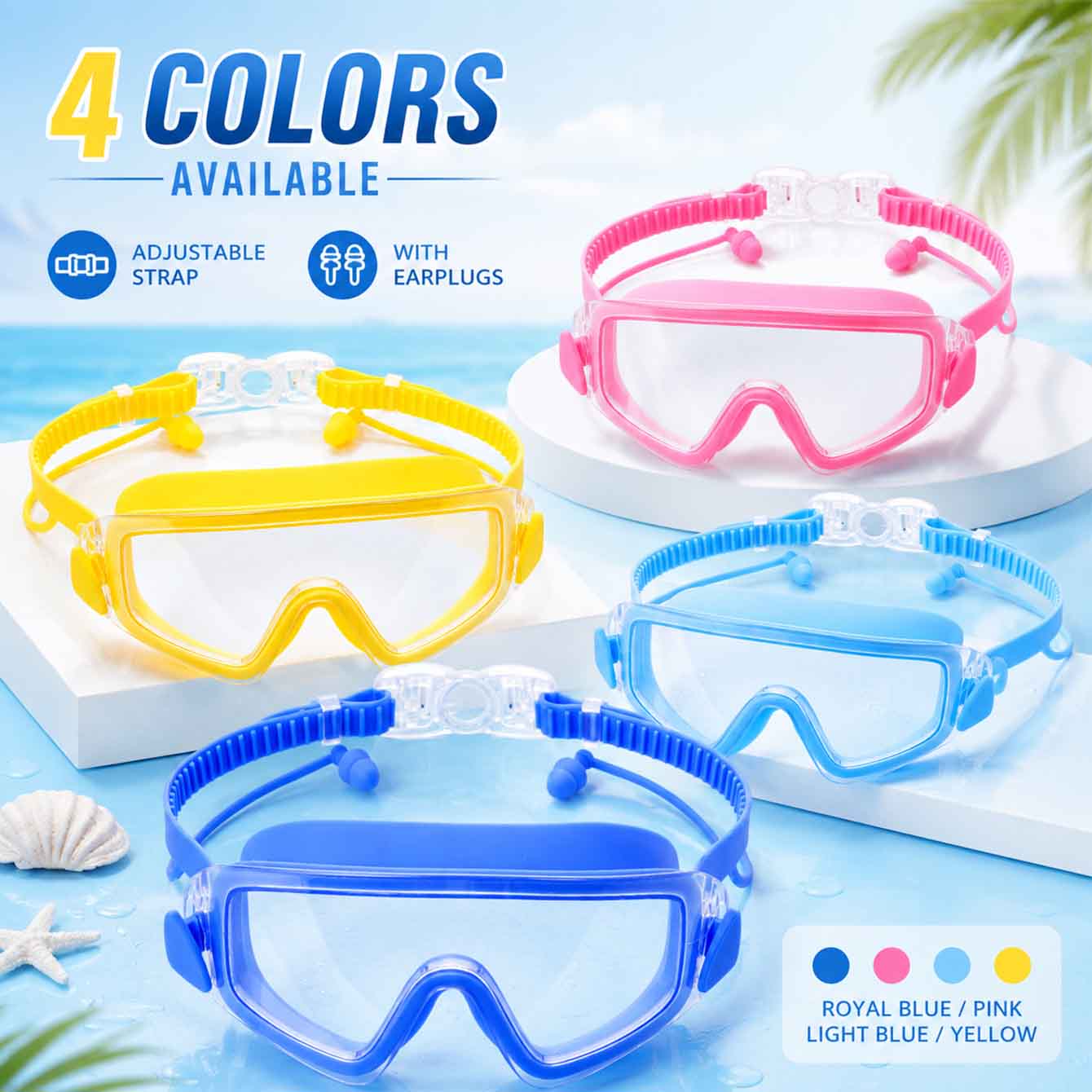 Snorkel Dry Top - 1PC แว่นตาว่ายน้ำหน้ากากดำน้ำสำหรับเยาวชนป้องกันหมอก 180 ° วิวที่สวยงาม