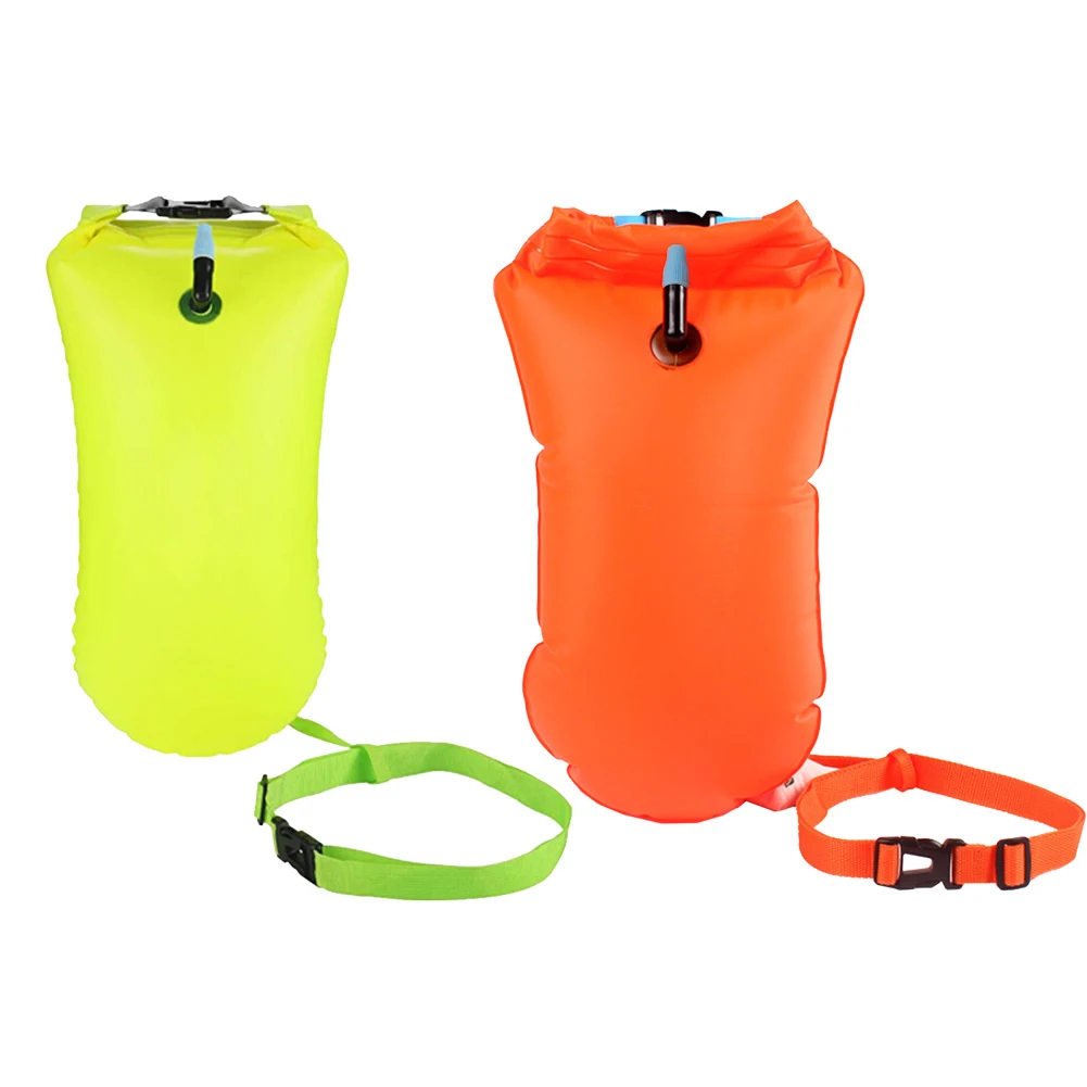 Swim Buoy Open Water - ถุงกันน้ำแบบเป่าลม 1 ชิ้น พร้อมสายรัดเอว สำหรับพายเรือ ล่องแก่ง