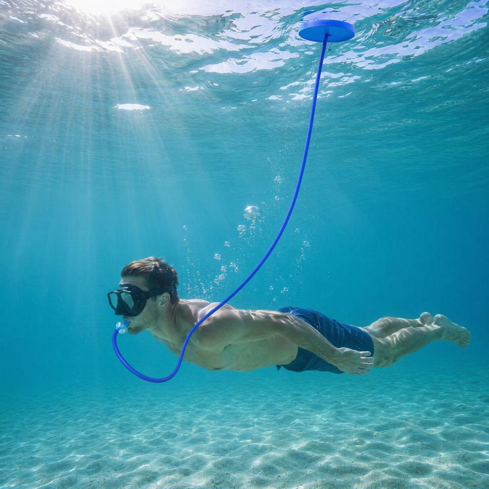 Snorkel Dry Top - หน้ากากหายใจแบบแห้งสำหรับผู้ชายและผู้หญิง อุปกรณ์ดำน้ำพร้อมท่อคู่ อุปกรณ์ช่วยหายใจใต้น้ำแบบมืออาชีพสำหรับการดำน้ำตื้น