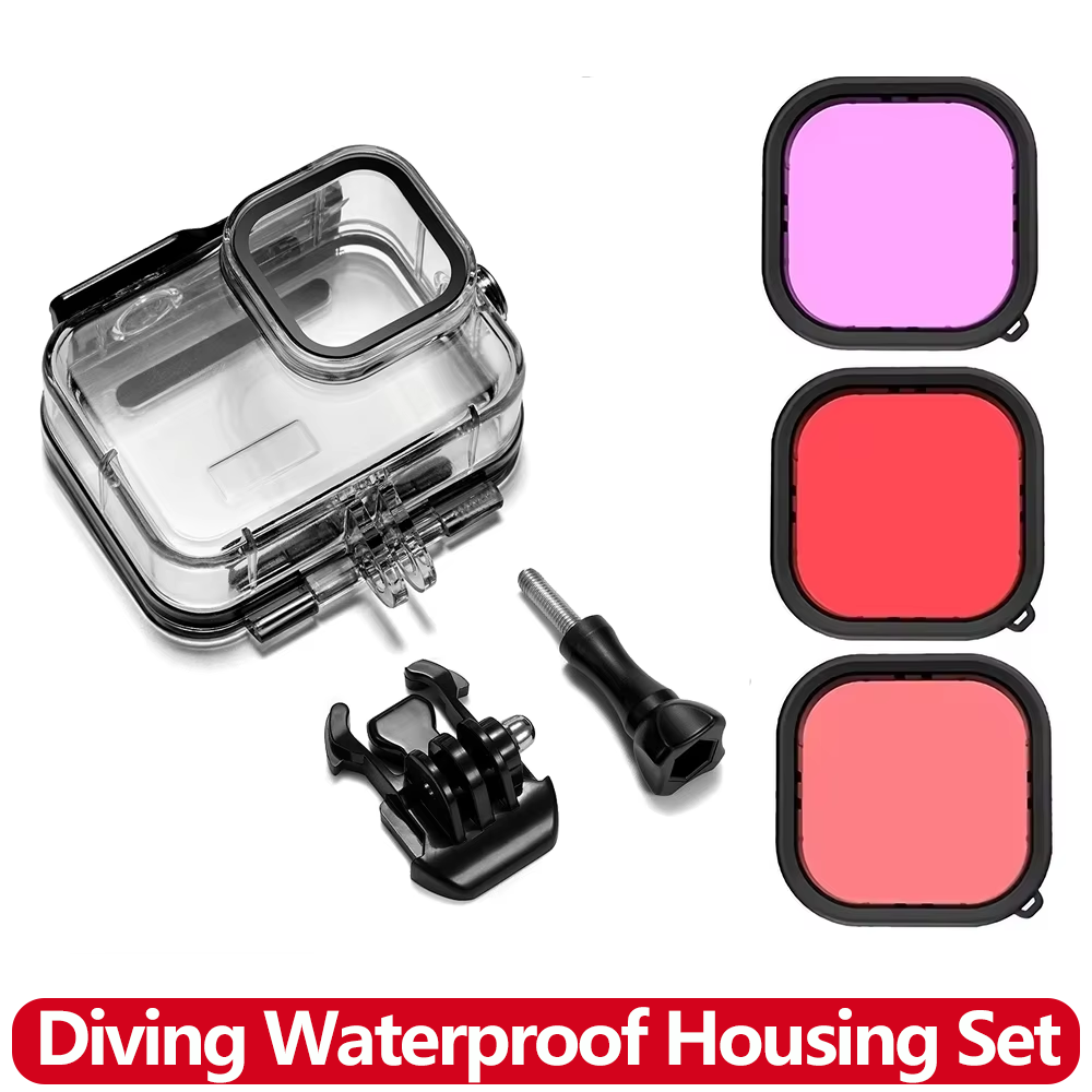 Snorkel Dry Top - เคสกันน้ำสำหรับดำน้ำลึก 60 เมตร/196 ฟุต สำหรับกล้อง GoPro