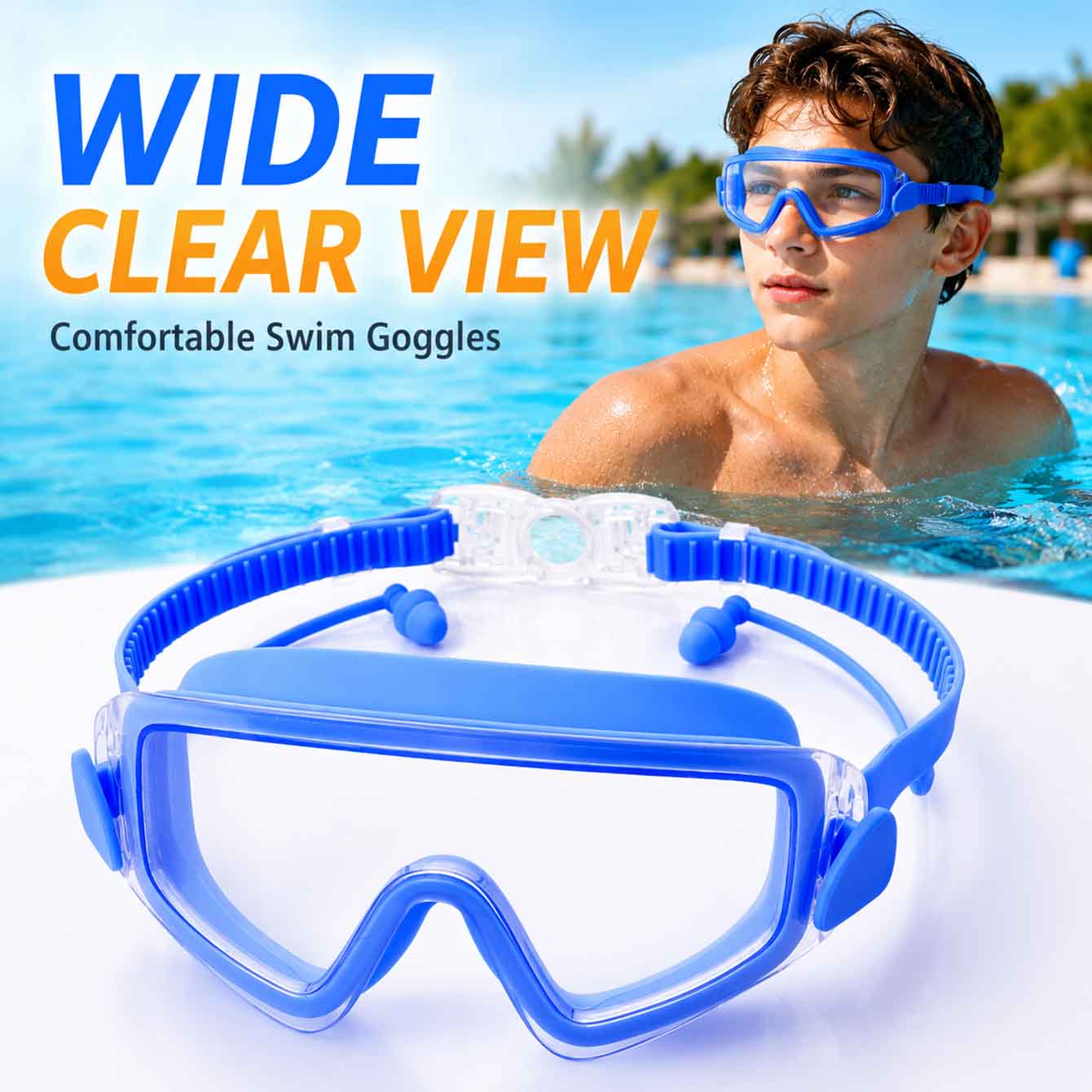 1PC แว่นตาว่ายน้ำหน้ากากดำน้ำส - Snorkel Dry Top บทวิจารณ์และราคา