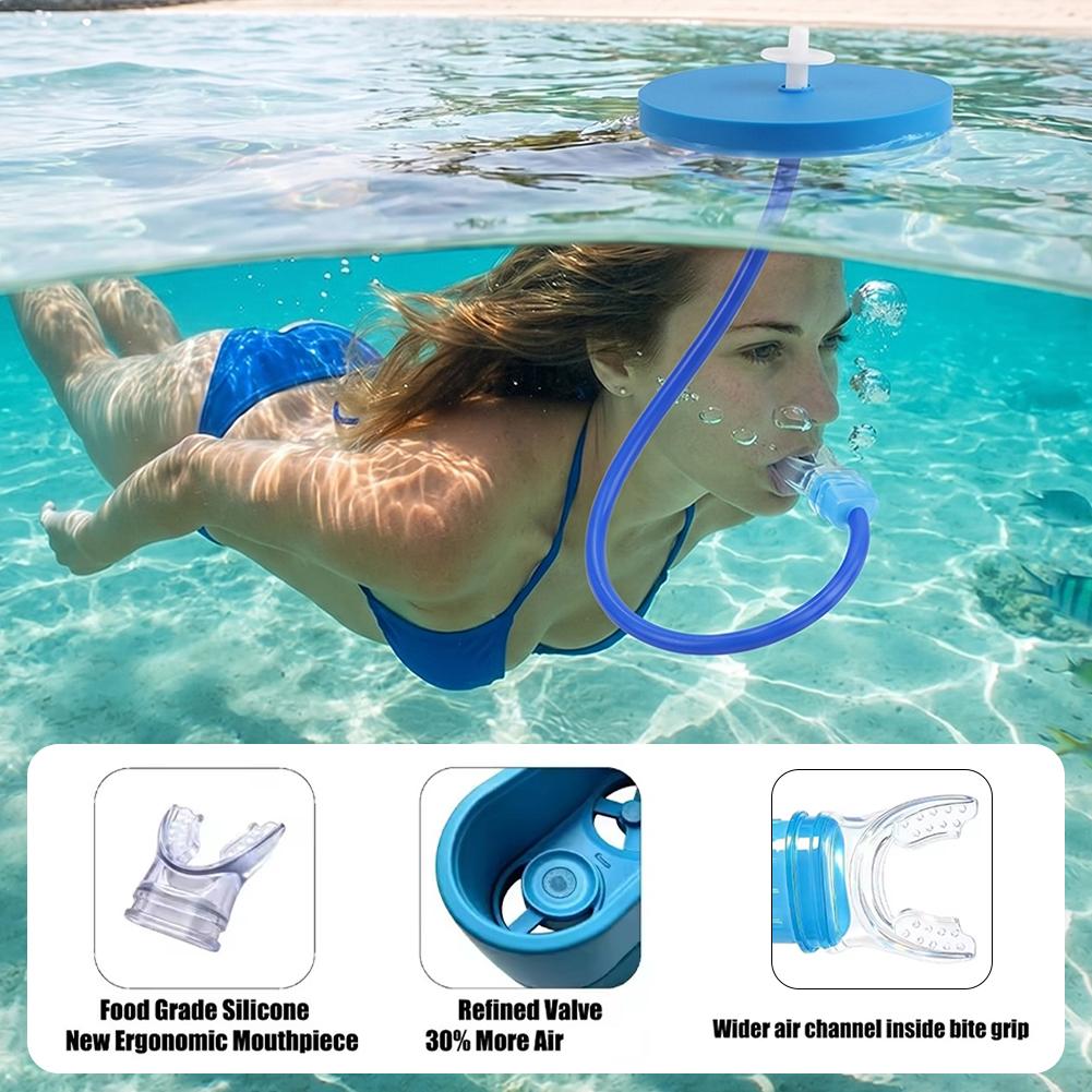 ท่อหายใจดำน้ำแบบฟรีสไตล์พร้อมท - Snorkel Dry Top บทวิจารณ์และราคา